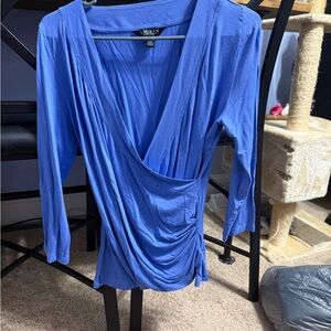 Ralph Lauren Draped Blue Shirt